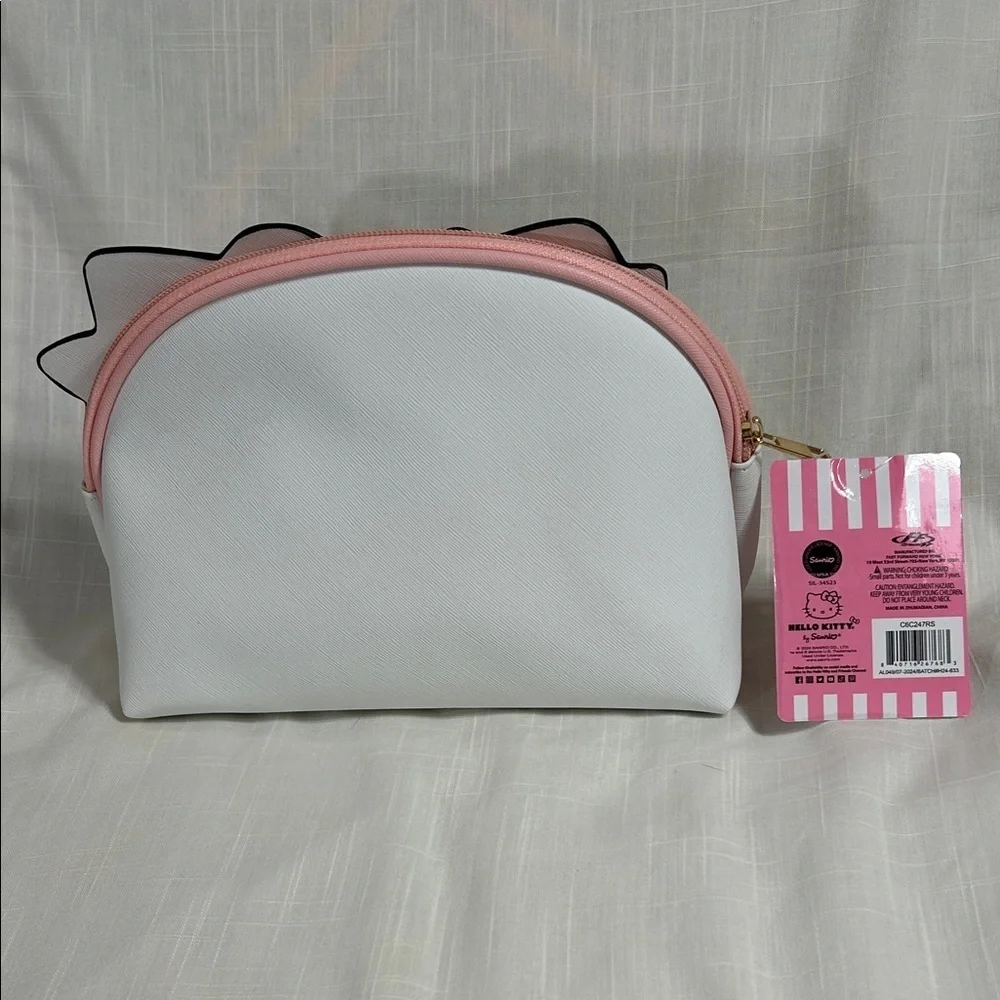 Hello Kitty Pink and Red Floral Pouch